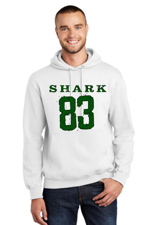 Shark '83 White Hoodie