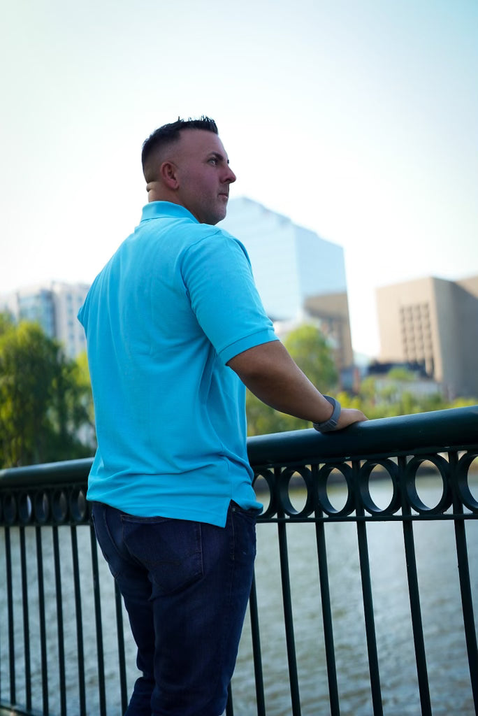 Shark Maui Blue Polo
