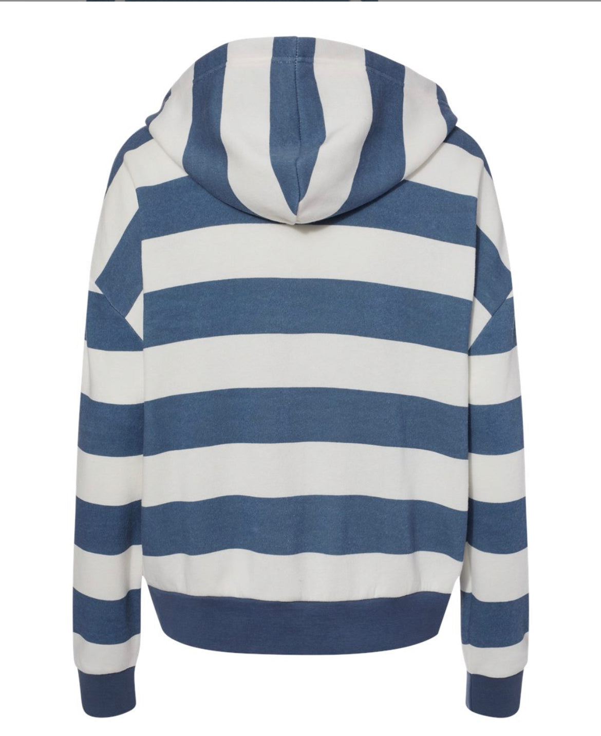 Striped Blue Fleece Shark Sweatshirt
