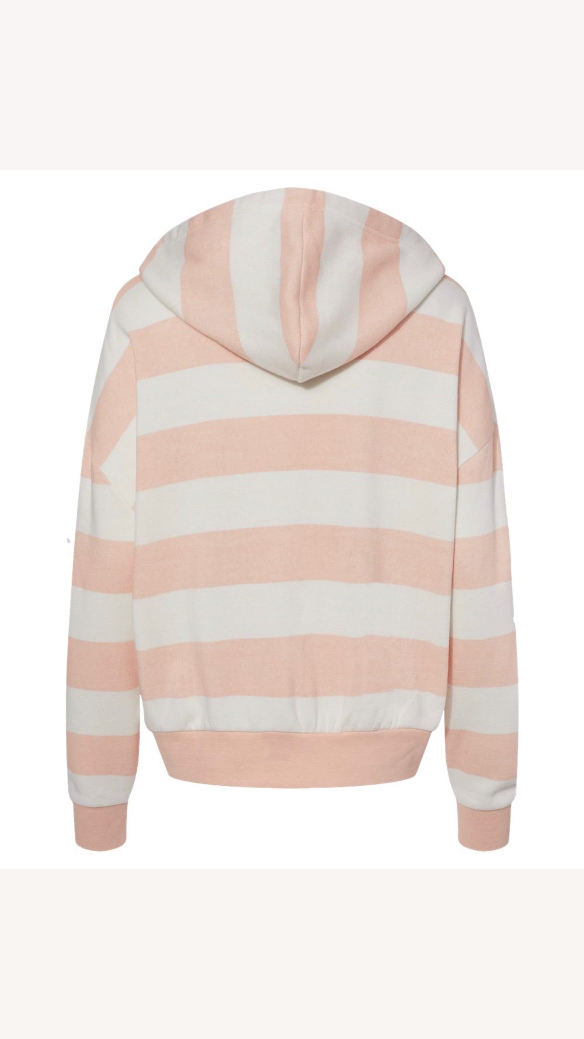 Striped Rose Fleece Shark Sweatshirt