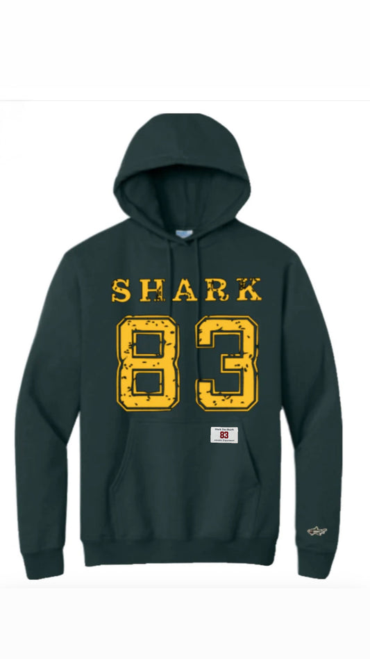 Shark '83 Forest Green Hoodie