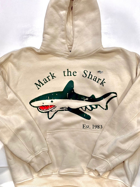 Cream Shark Hoodie