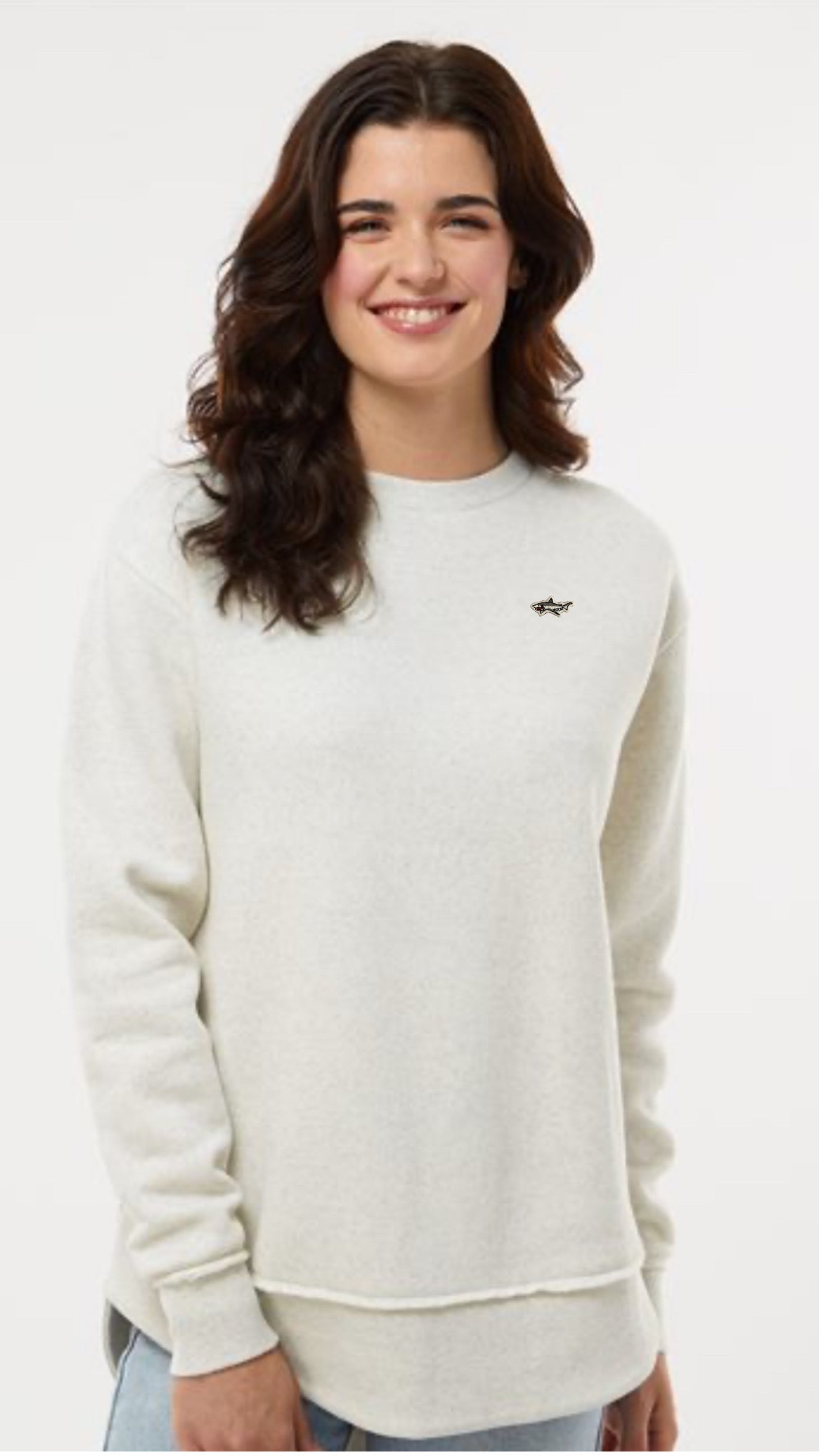 Cream Fleece Crewneck Sweatshirt