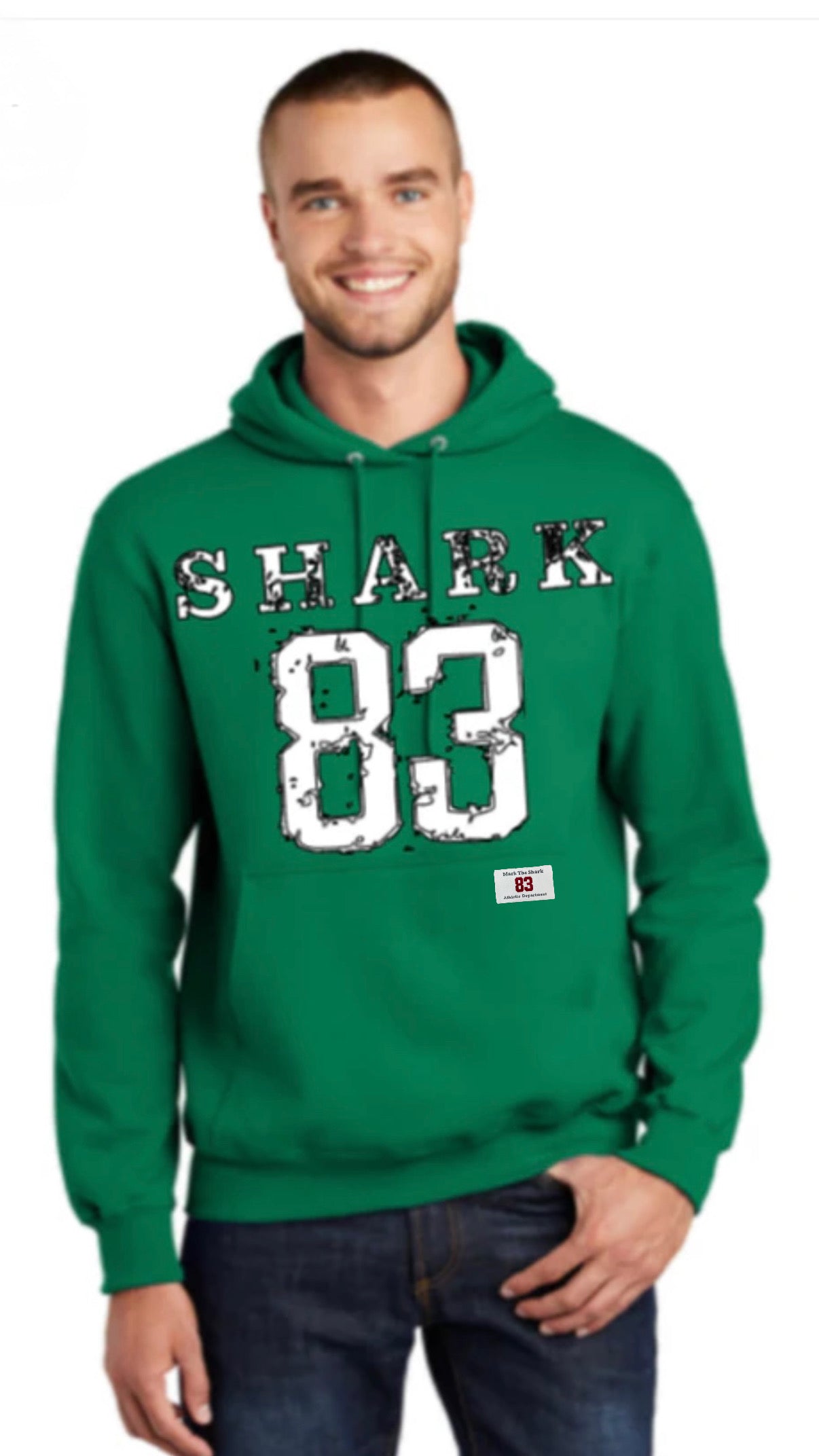 Shark '83 Kelly Green Hoodie