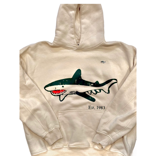 Cream Shark Hoodie