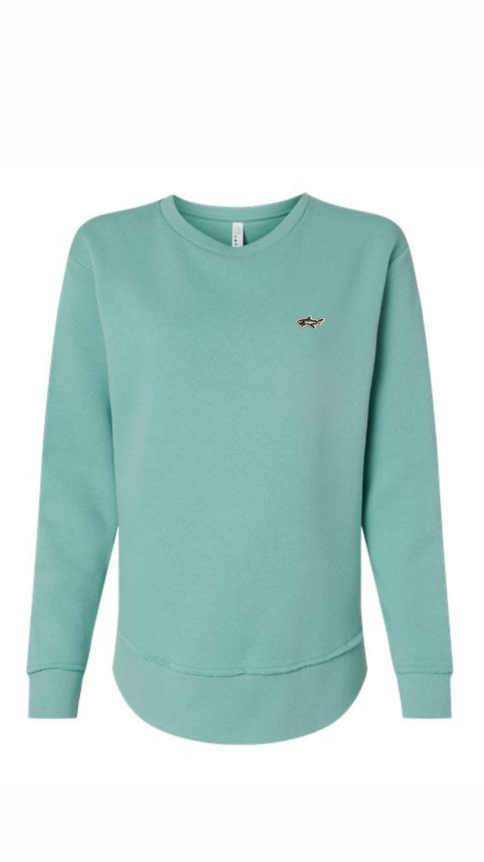 Teal Fleece Crewneck Sweatshirt