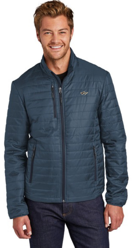 Navy Shark Puff Jacket