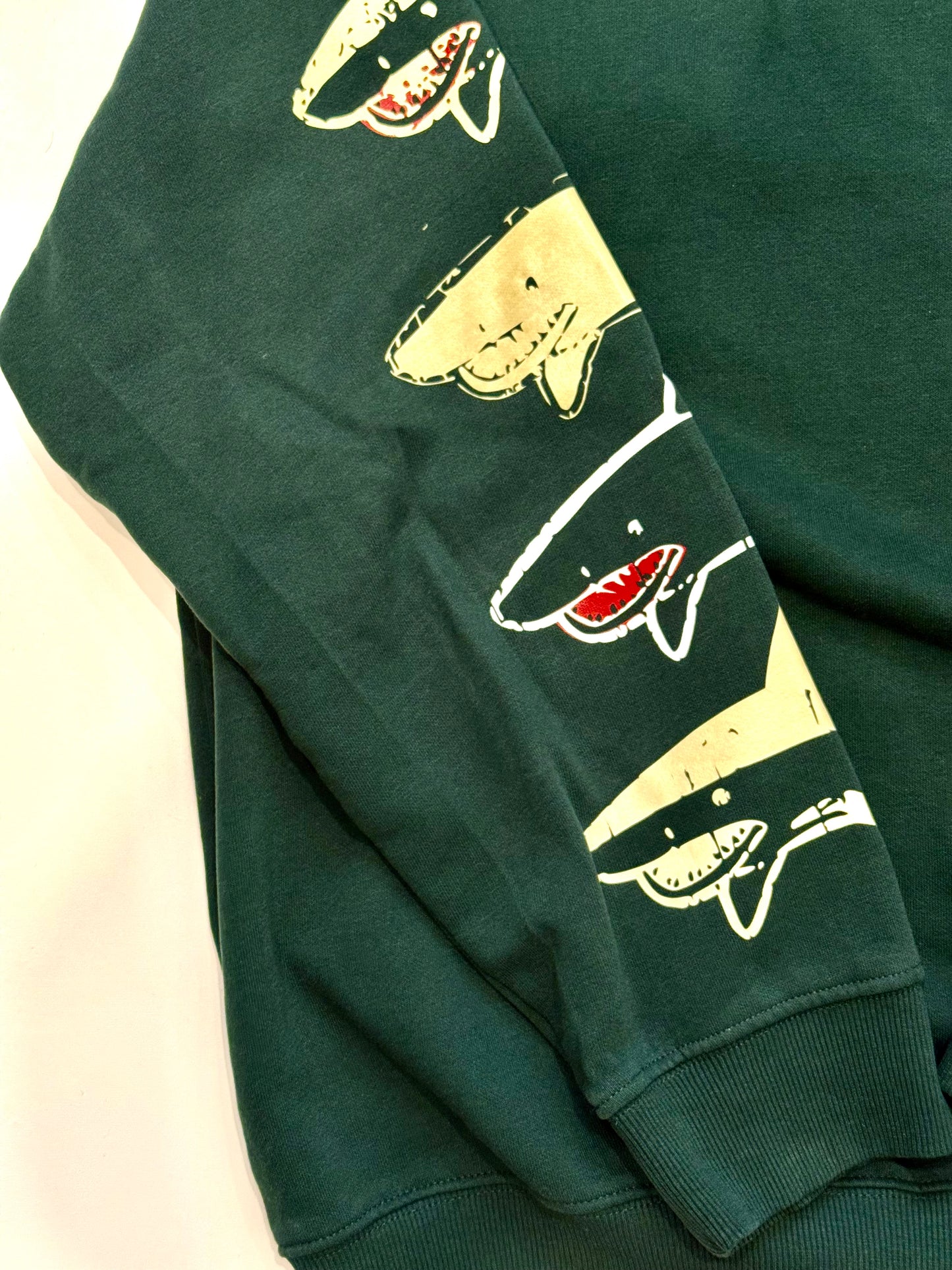 Duel Sleeve Multi Shark Crewneck