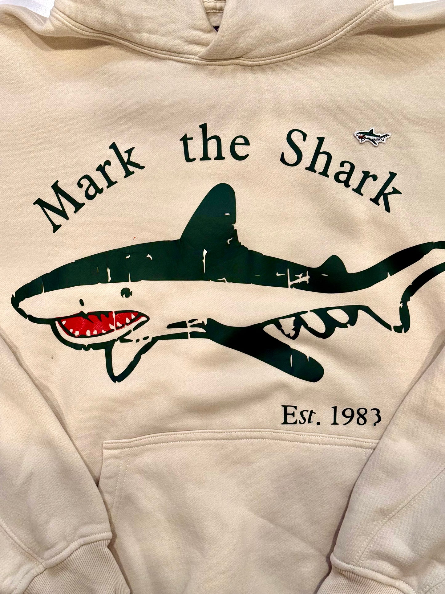 Cream Shark Hoodie