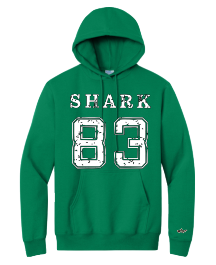 Shark '83 Kelly Green Hoodie