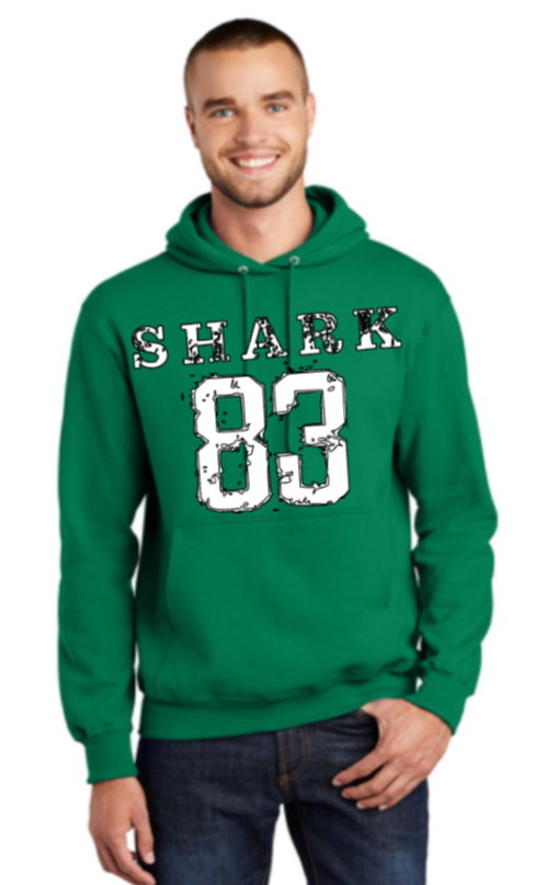 Shark '83 Kelly Green Hoodie