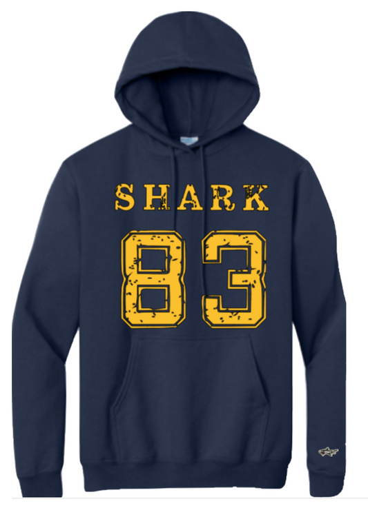 Shark '83 Navy Hoodie