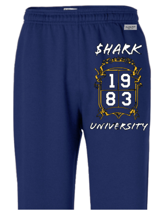 Shark University Navy Sweatpants