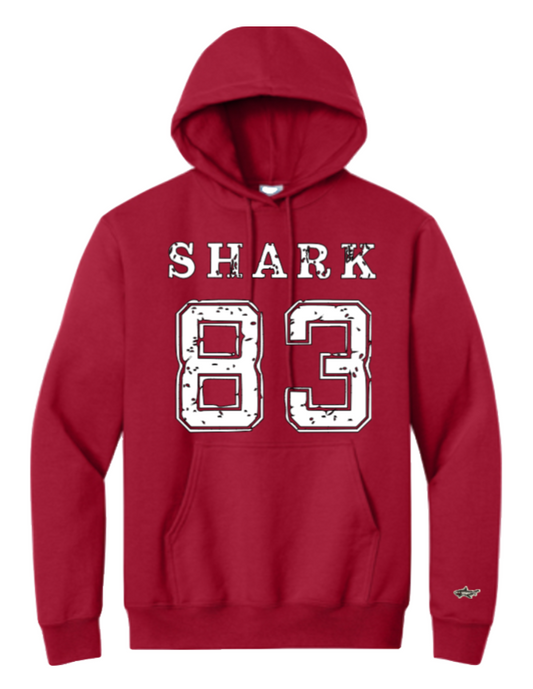 Shark '83 Red Hoodie