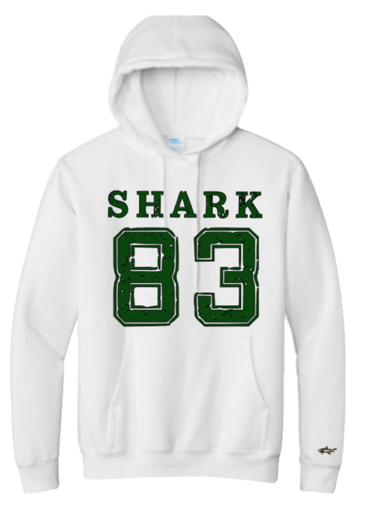 Shark '83 White Hoodie