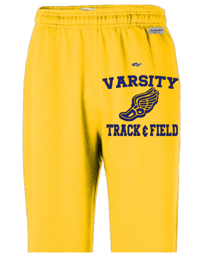 Track & Field Gold Sweatpants