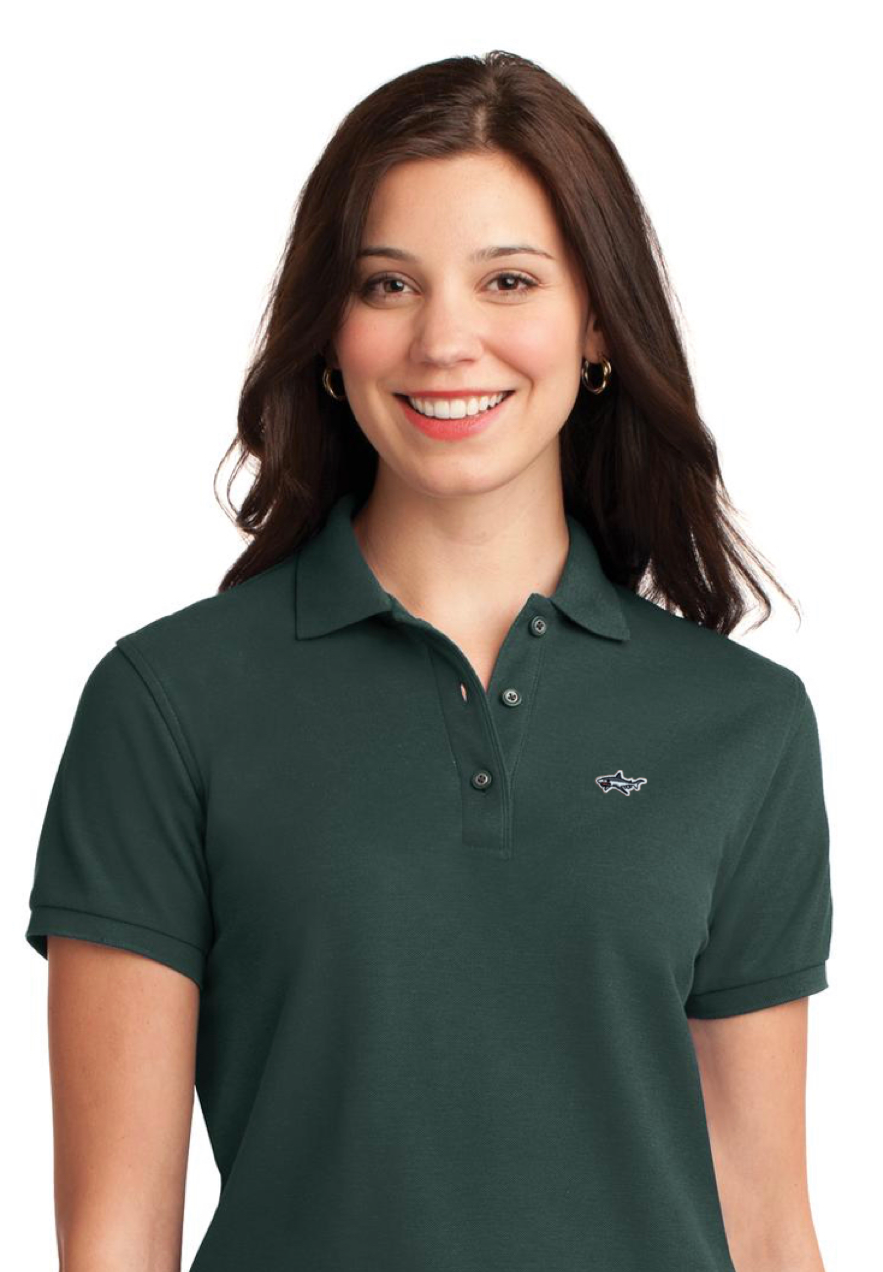 Ladies Shark Forrest Green Polo